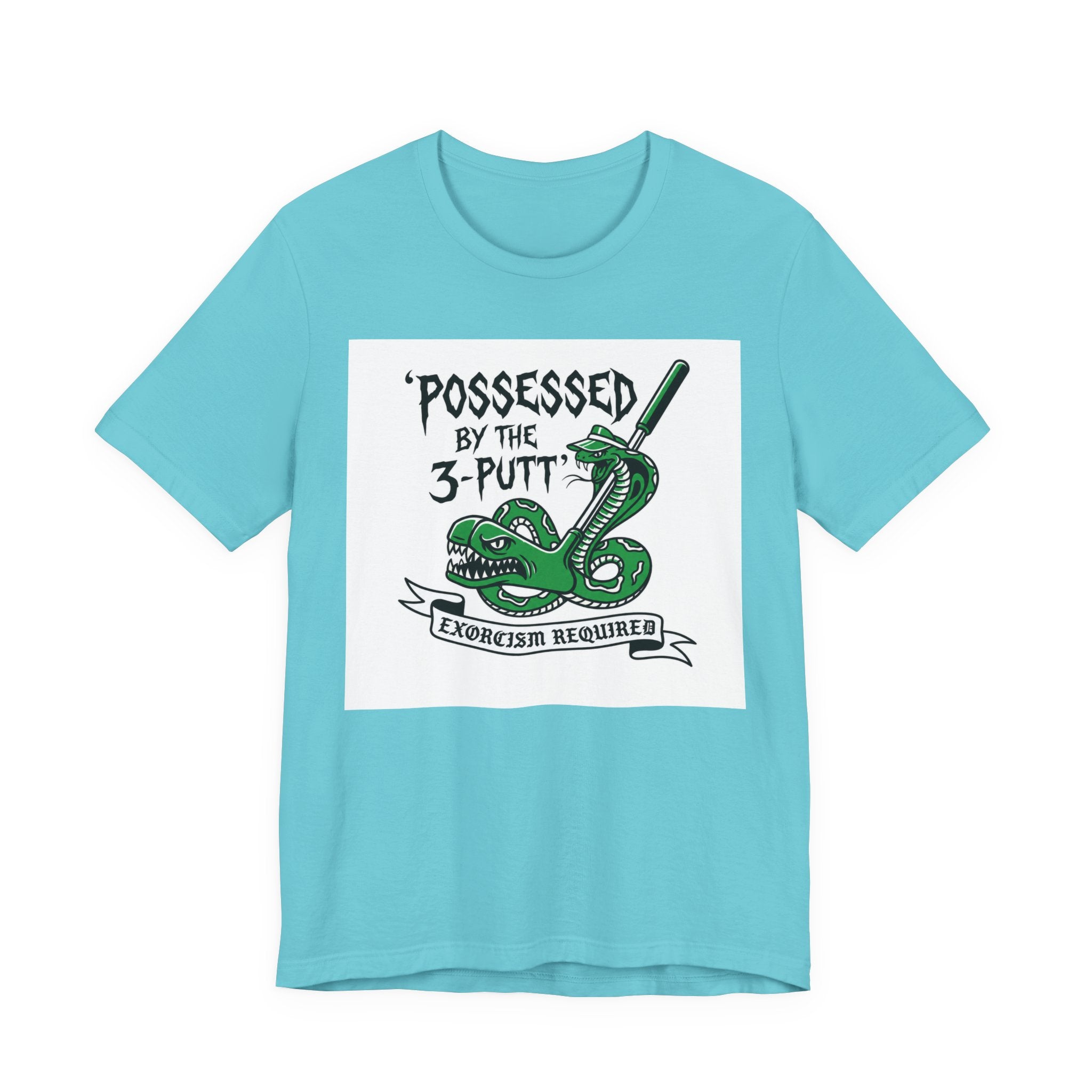 Possessed by the 3-Putt Golf T-Shirt | Funny Exorcism Required Putting Shirt | Wild Green Golf