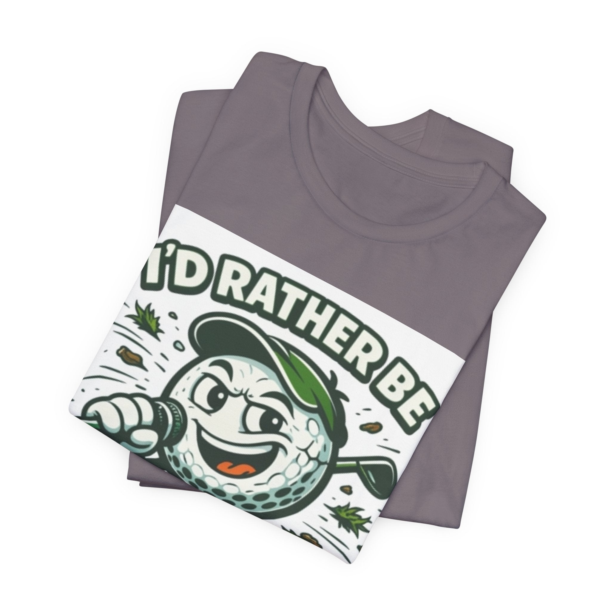I'd Rather Be Golfing Graphic T-Shirt | Golf Lover Tee | Funny Golf Gift