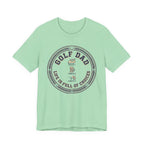 Golf Dad Life Is Full Of Choices T-Shirt | Iron Beer Golf Crest Tee | Wild Green Golf