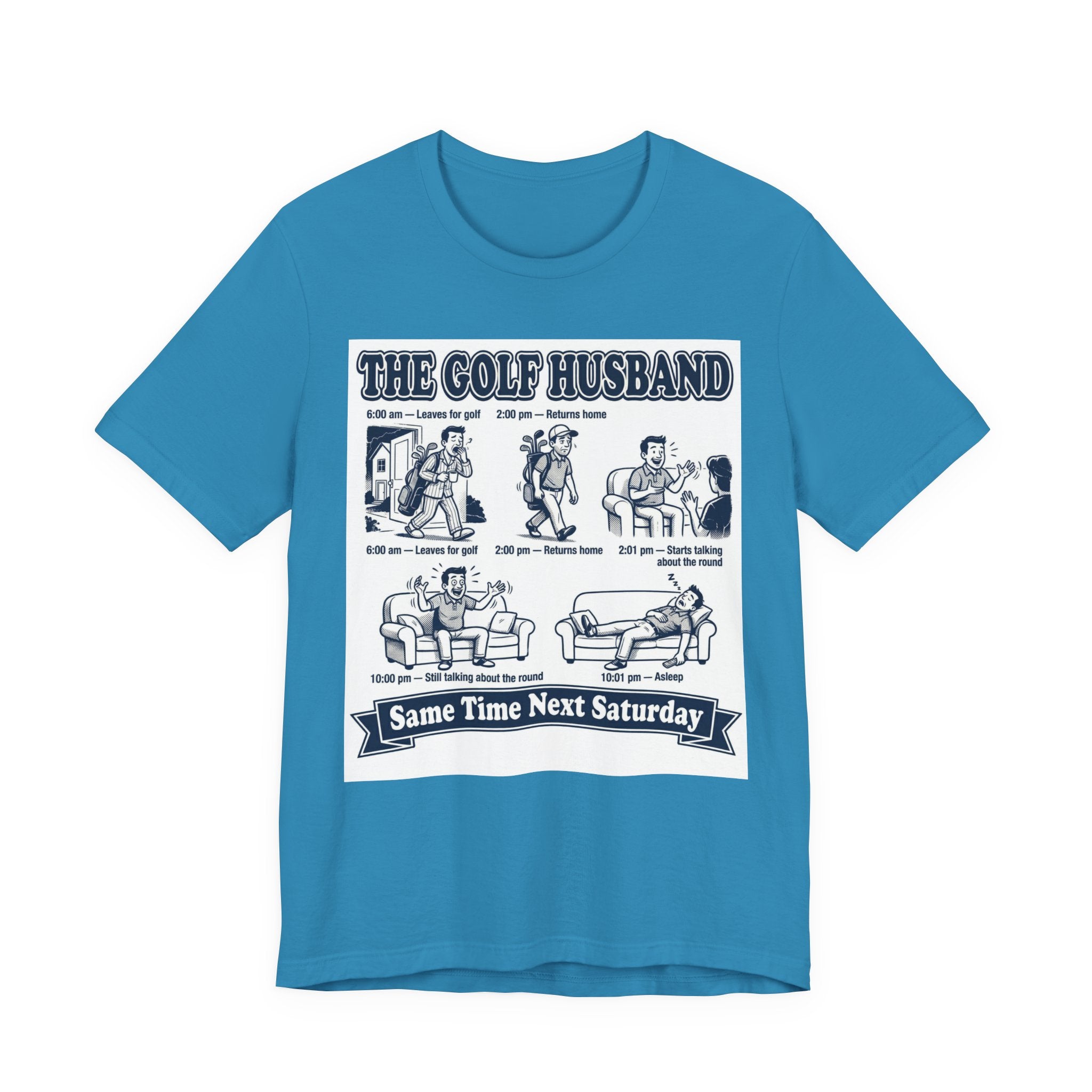 The Golf Husband T-Shirt | Same Time Next Saturday | Wild Green Golf