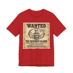 Wanted: The Equipment Blamer Golf T-Shirt | Crimes Against Golf | Wild Green Golf