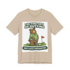 Golf Bear T-Shirt | The Fine Art of Putting May Cause Hibernation | Funny Golf Gift