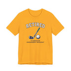 Retired Clubhouse Permanent Resident Golf T-Shirt | Funny Retirement Tee | Wild Green Golf