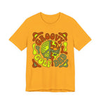 Groovy Golf Dad T-Shirt | 70s Retro Peace Sign Golf Tee | Wild Green Golf