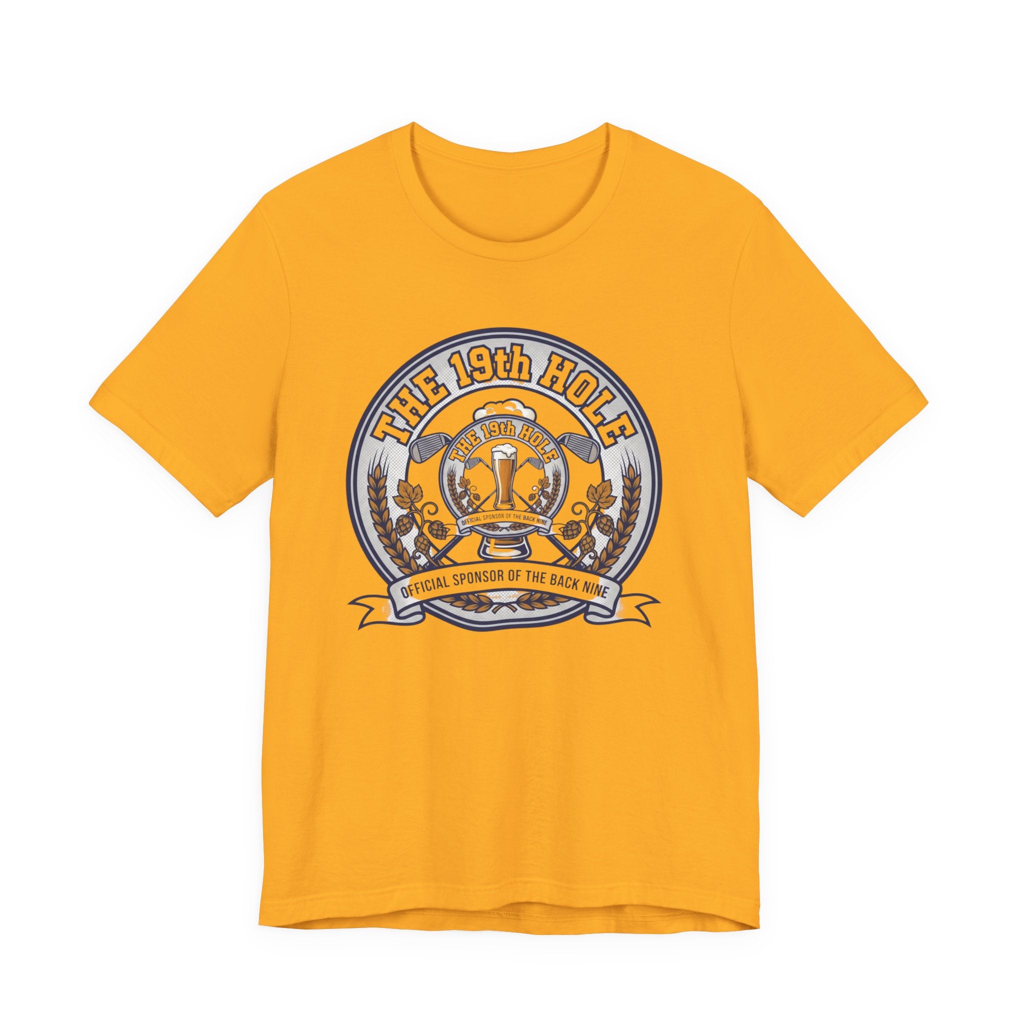 The 19th Hole Beer Golf T-Shirt | Official Sponsor Back Nine | Golf Beer Gift