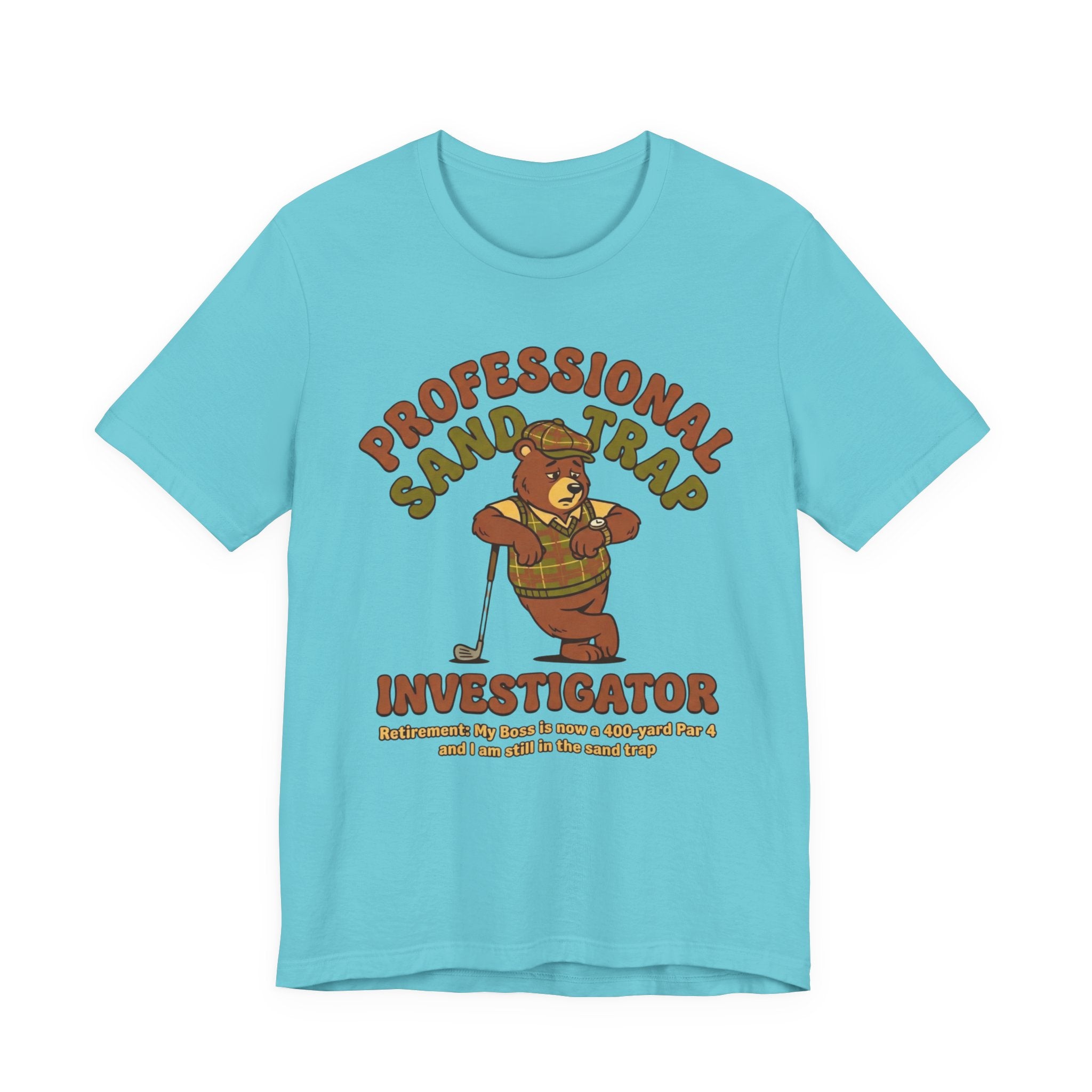 Professional Sand Trap Investigator Golf T-Shirt | Retirement Golf Tee | Wild Green Golf