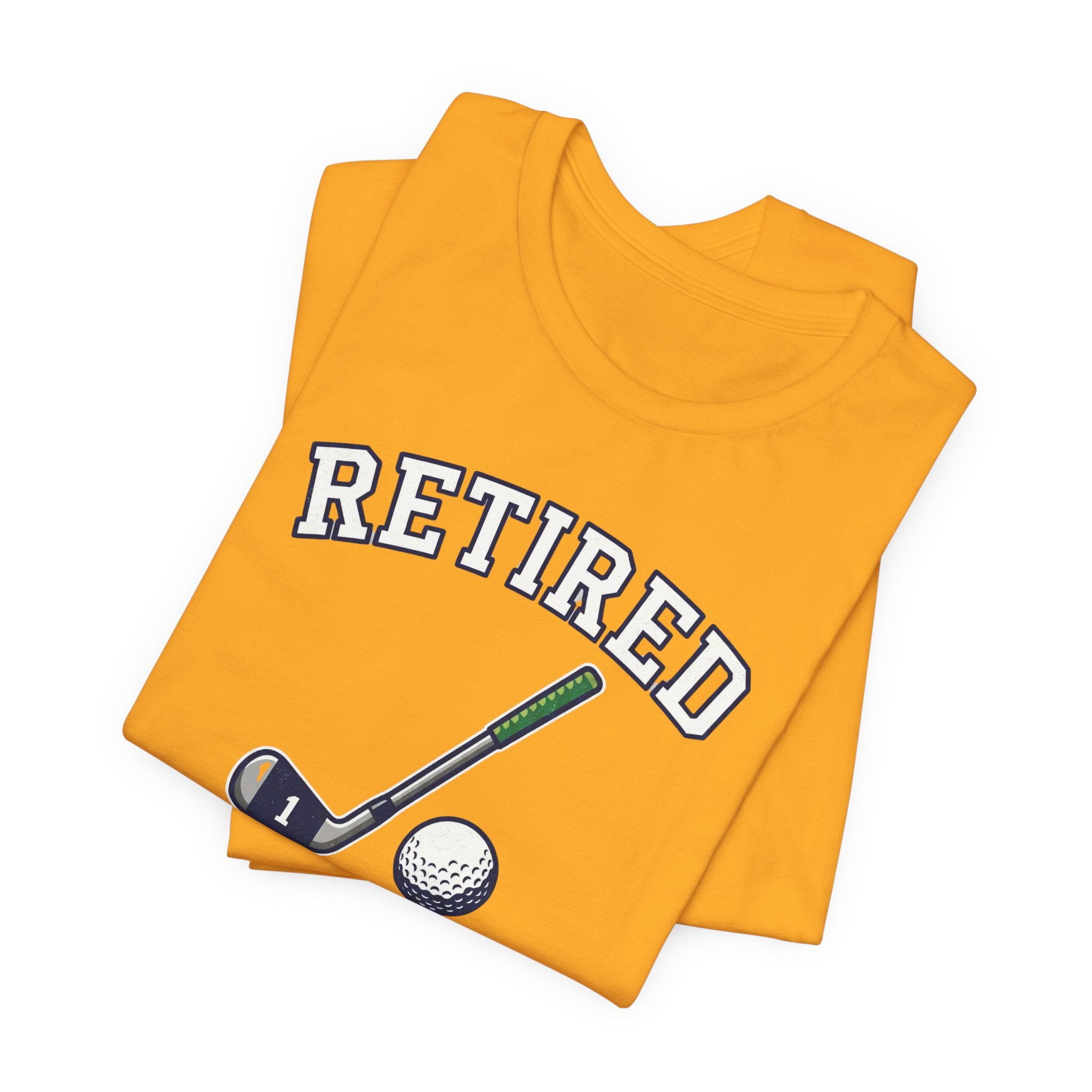 Retired Clubhouse Permanent Resident Golf T-Shirt | Funny Retirement Tee | Wild Green Golf