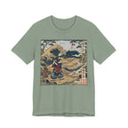 Samurai Golfer Japanese Woodblock Golf T-Shirt | Golf Legend | Wild Green Golf
