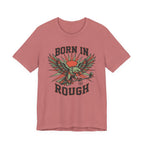 Born In The Rough Eagle Graphic Golf T-Shirt | Funny Golf Gift | Golf Eagle Tee