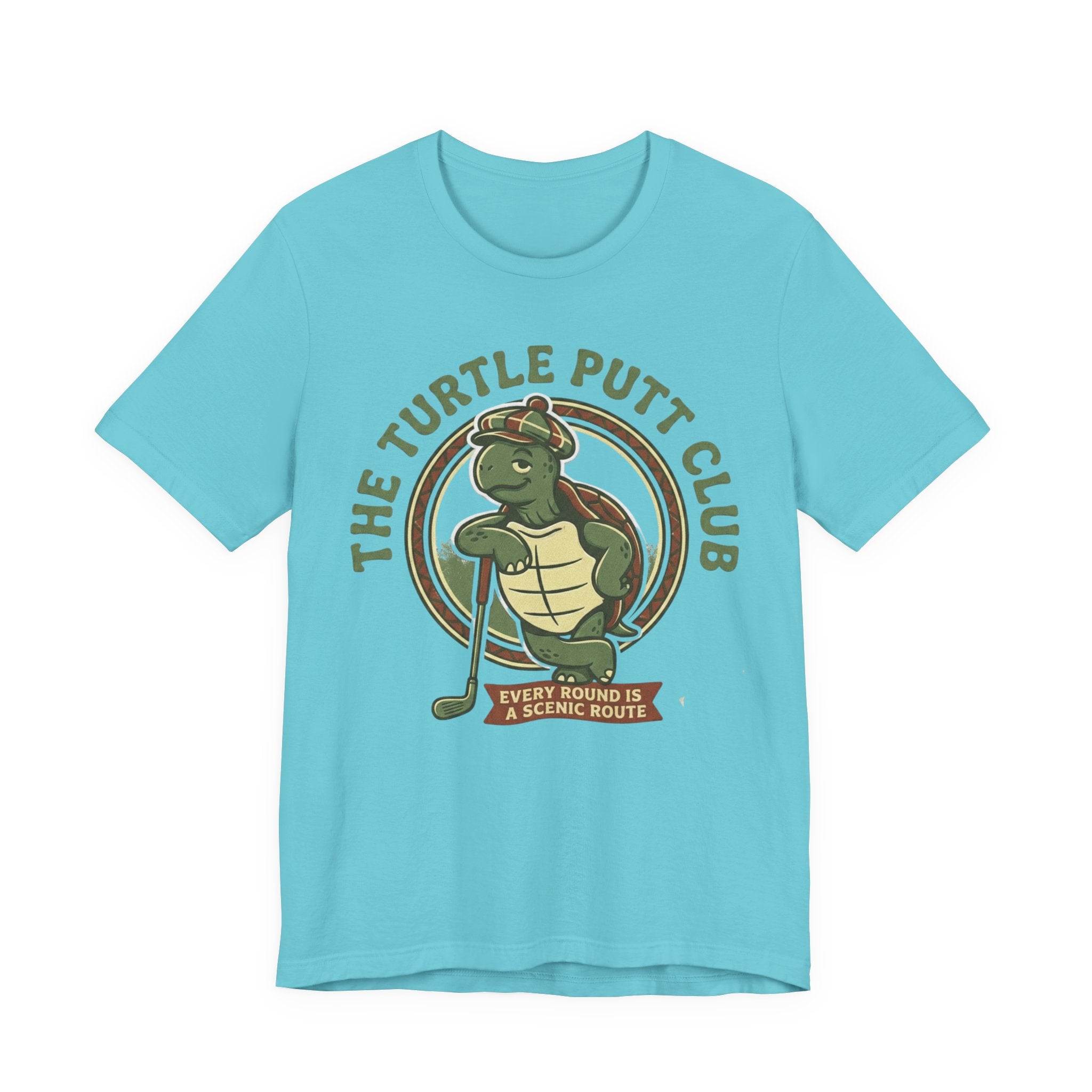 Turtle Putt Club Golf T-Shirt | Slow Golf Humor Tee | Funny Golf Gift