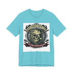 Skull & Crossed Golf Clubs Tee | "Leatherface's Country Club" Vintage Horror Golf Shirt | Wild Green Golf