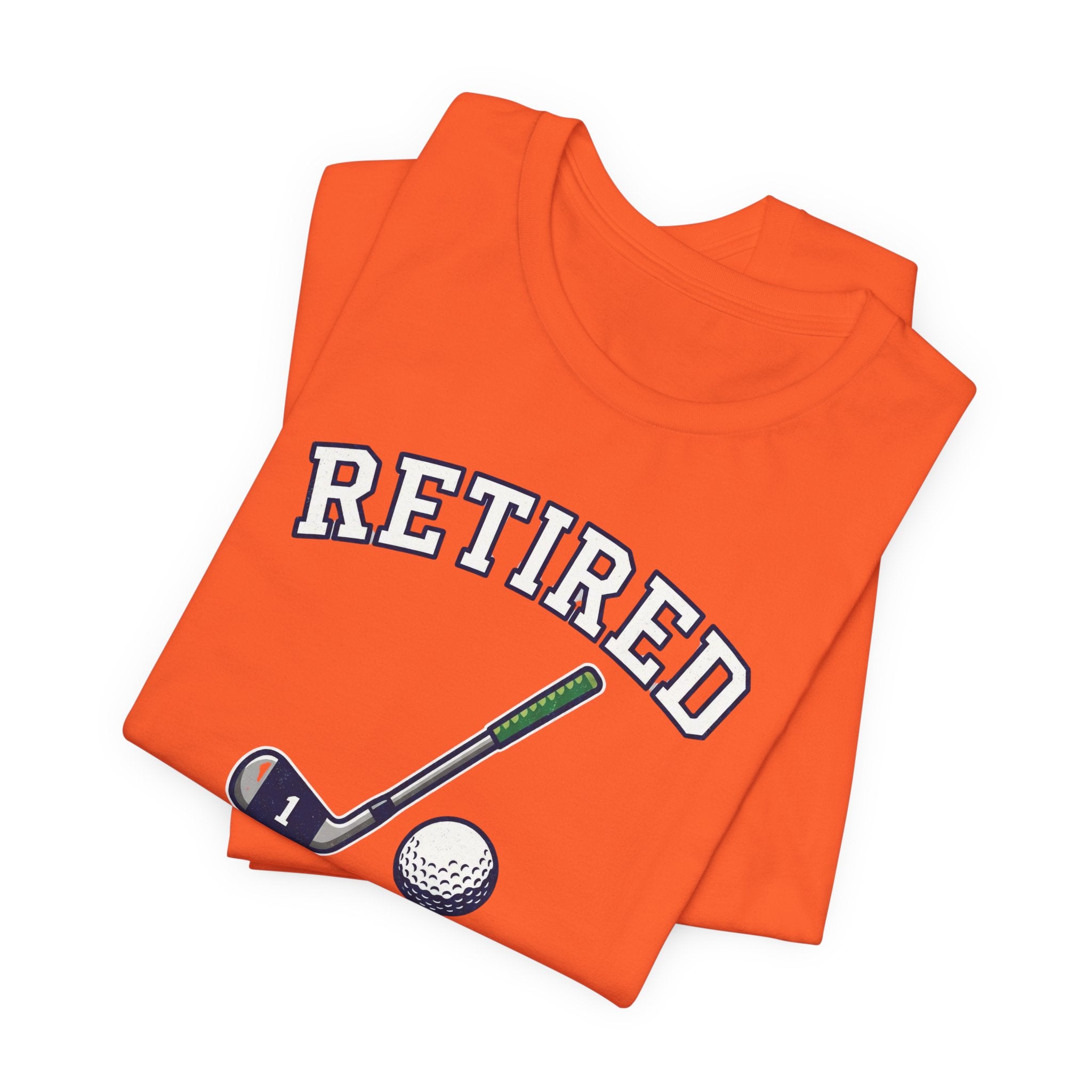 Retired Clubhouse Permanent Resident Golf T-Shirt | Funny Retirement Tee | Wild Green Golf