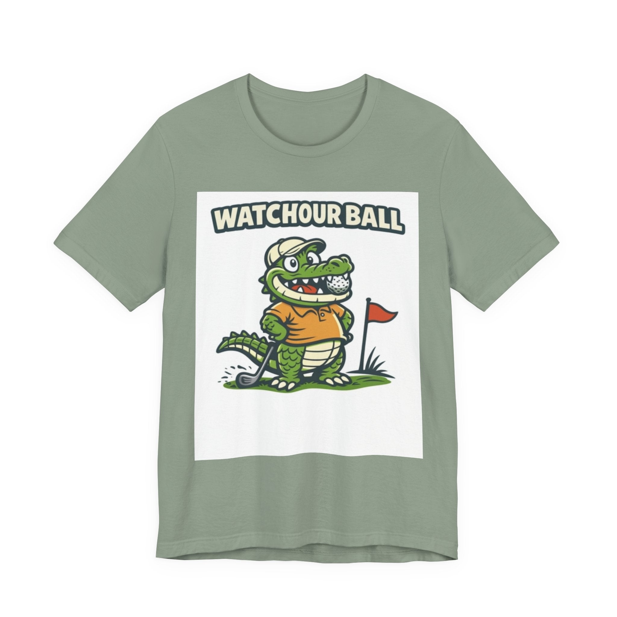 Watch Your Ball Golf T-Shirt | Funny Alligator Golf Tee | Golf Humor Gift