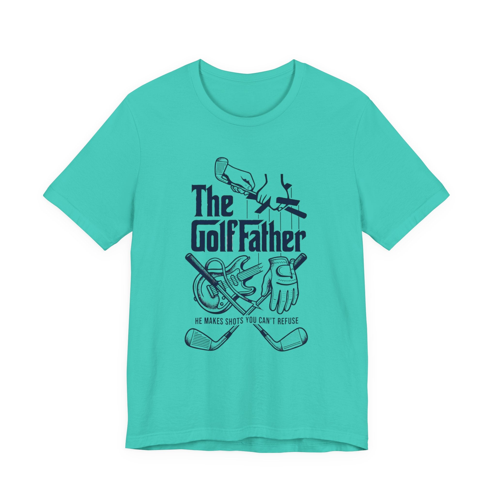 The GolfFather T-Shirt | He Makes Shots You Can't Refuse | Father's Day Golf Tee | Wild Green Golf