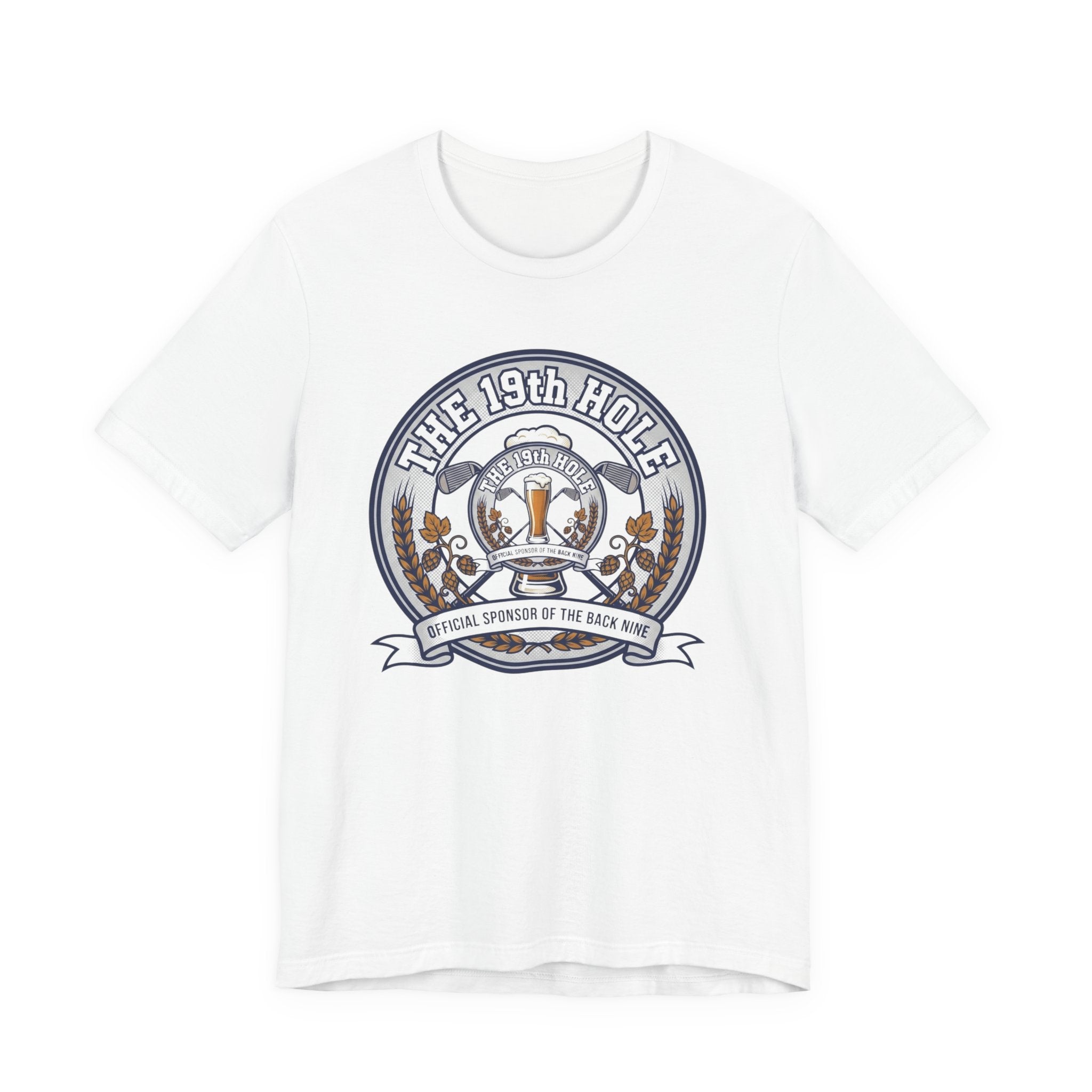 The 19th Hole Beer Golf T-Shirt | Official Sponsor Back Nine | Golf Beer Gift