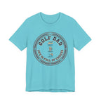 Golf Dad Life Is Full Of Choices T-Shirt | Iron Beer Golf Crest Tee | Wild Green Golf