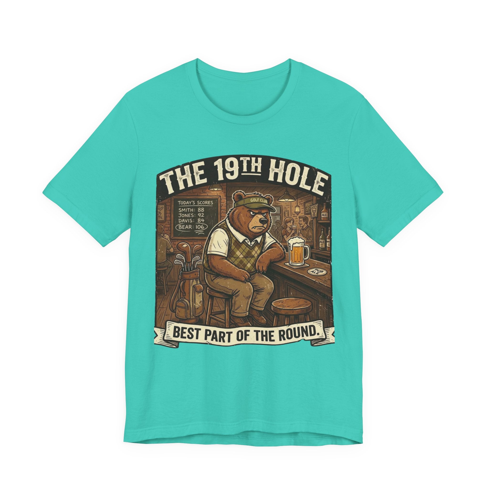 The 19th Hole Funny Golf T-Shirt | Golf Bar Humor | Golfer Gift Tee