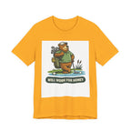 Will Work For Honey Golf T-Shirt | Funny Golf Bee Shirt | Golf Humor Tee