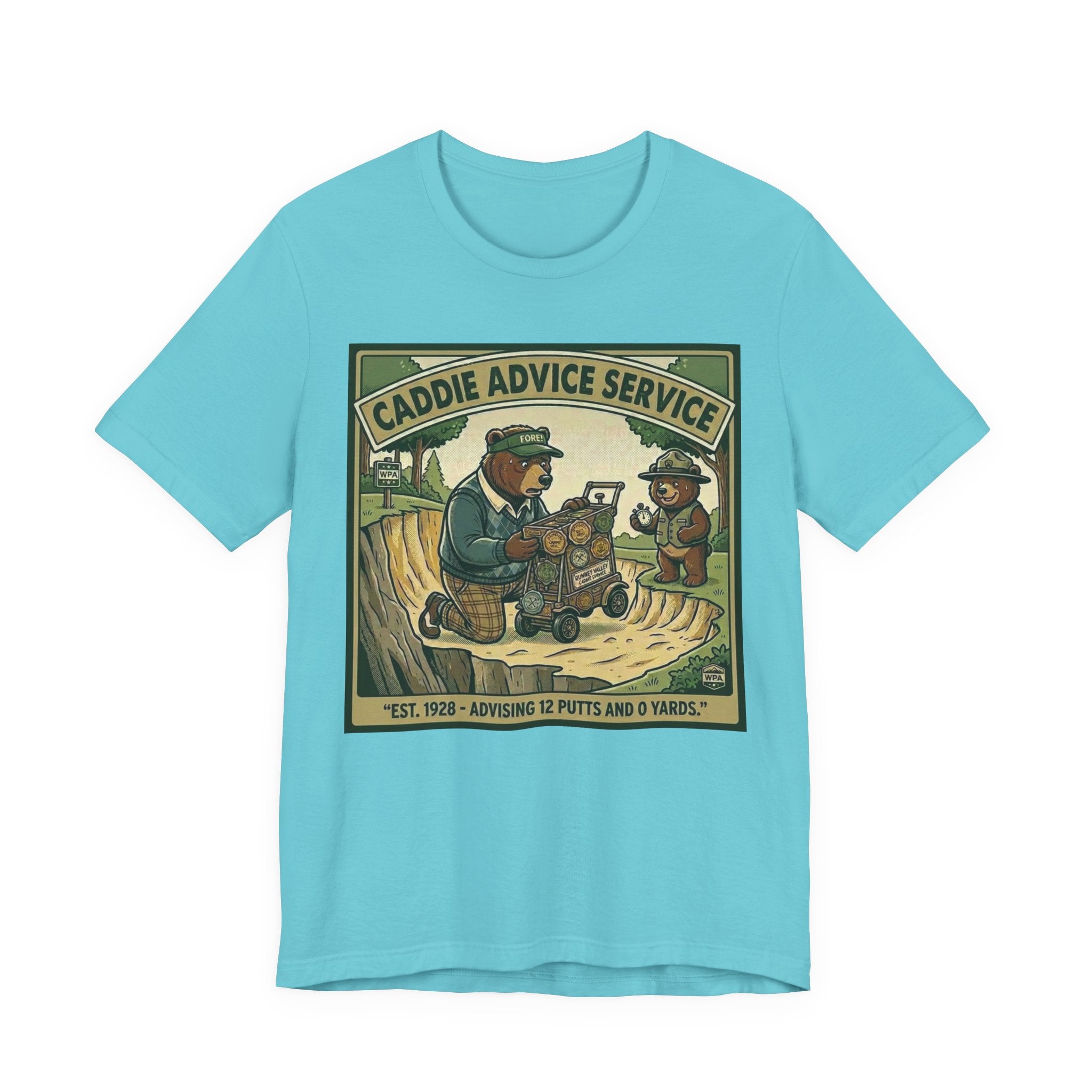 Caddie Advice Service Funny Golf T-Shirt | Golf Humor Vintage Tee | Golfer Gift