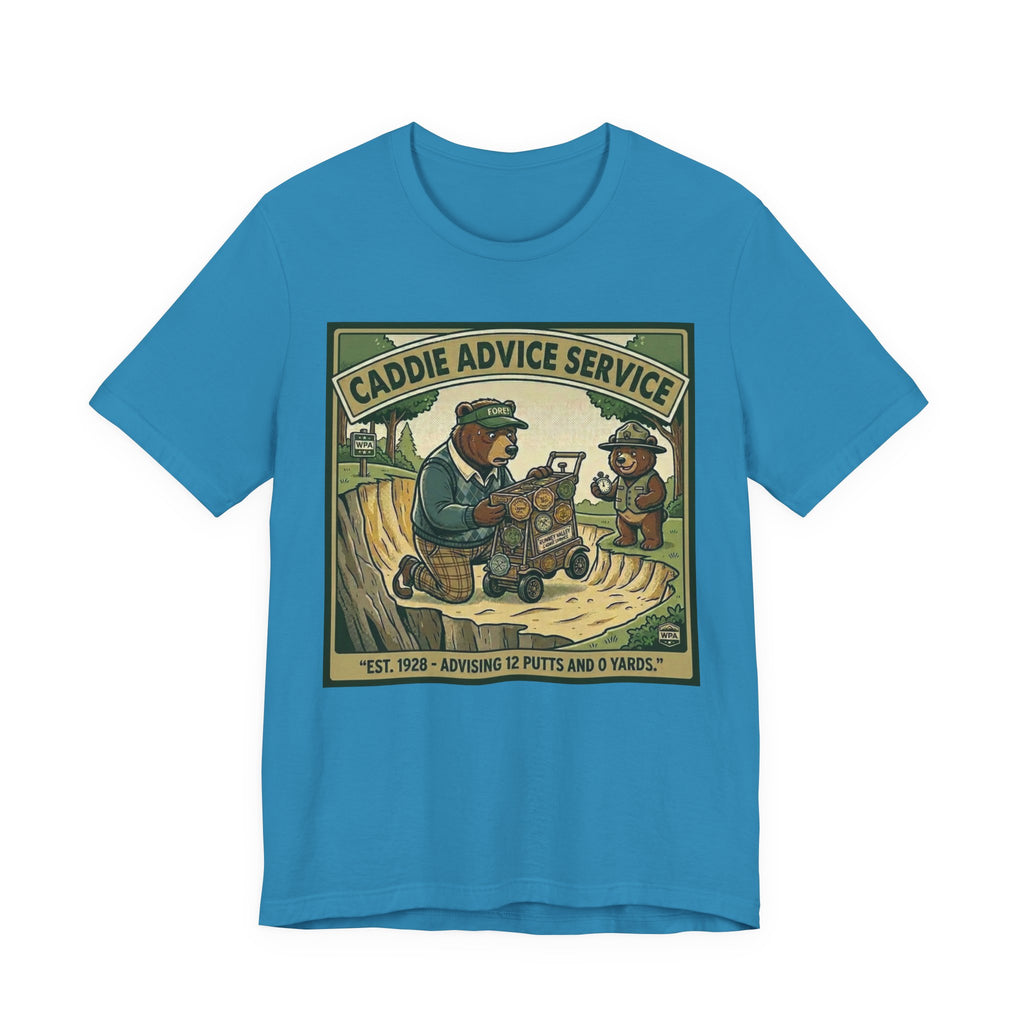 Caddie Advice Service Funny Golf T-Shirt | Golf Humor Vintage Tee | Golfer Gift