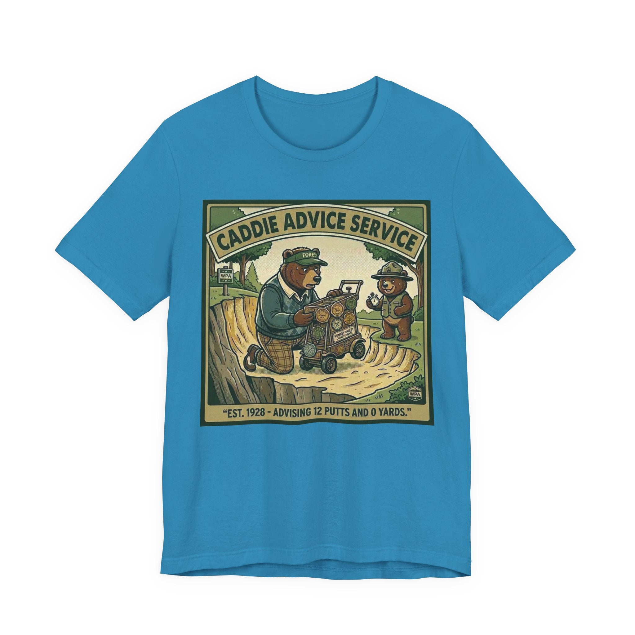 Caddie Advice Service Funny Golf T-Shirt | Golf Humor Vintage Tee | Golfer Gift
