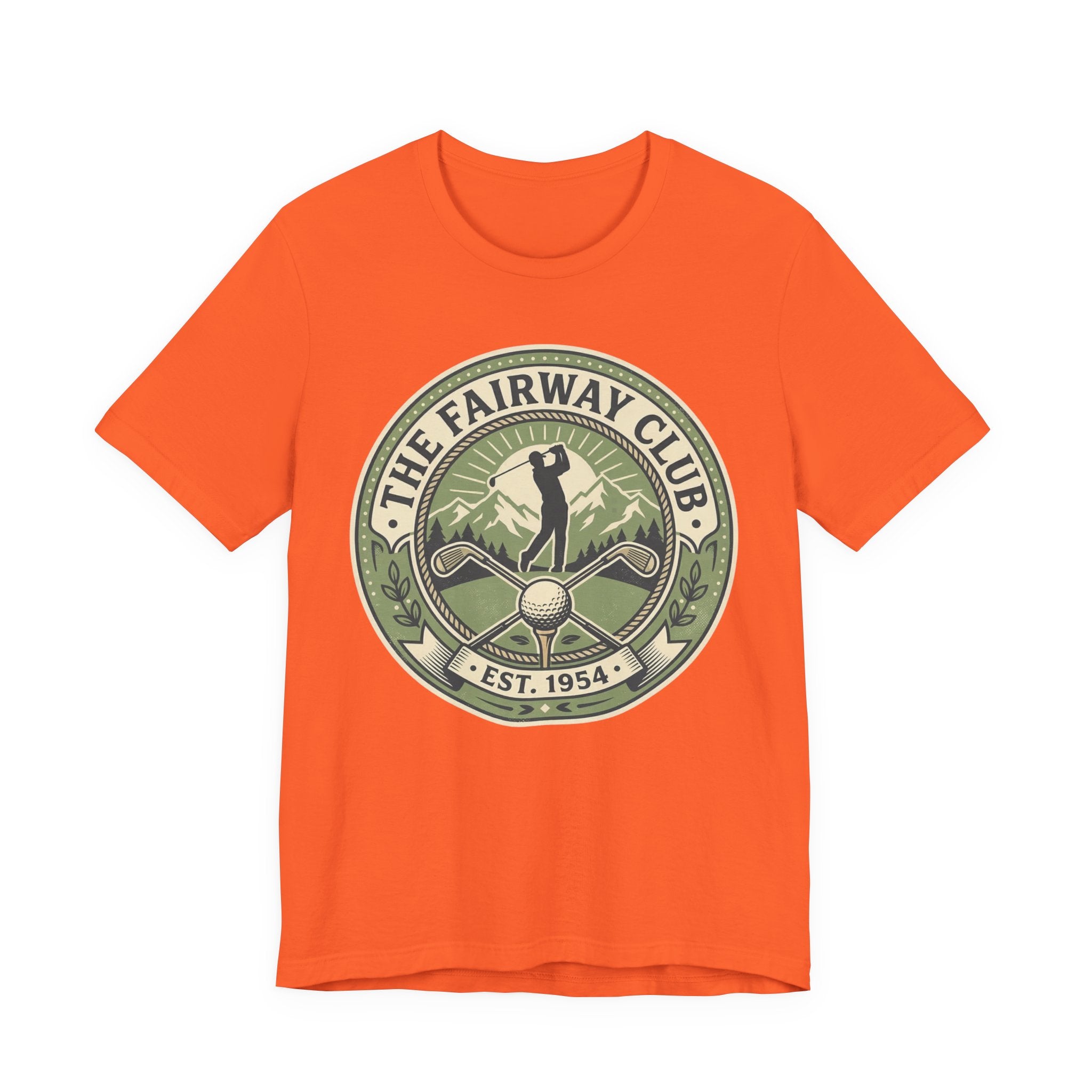 The Fairway Club Golf T-Shirt | Vintage Crest Tee Est. 1954 | Wild Green Golf