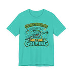 I'd Rather Be Golfing Graphic T-Shirt | Golf Lover Tee | Funny Golf Gift