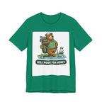 Will Work For Honey Golf T-Shirt | Funny Golf Bee Shirt | Golf Humor Tee