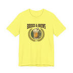 Birdies & Brews Golf T-Shirt | Vintage Beer Mug Crest Tee | Funny Golf Gift For Him