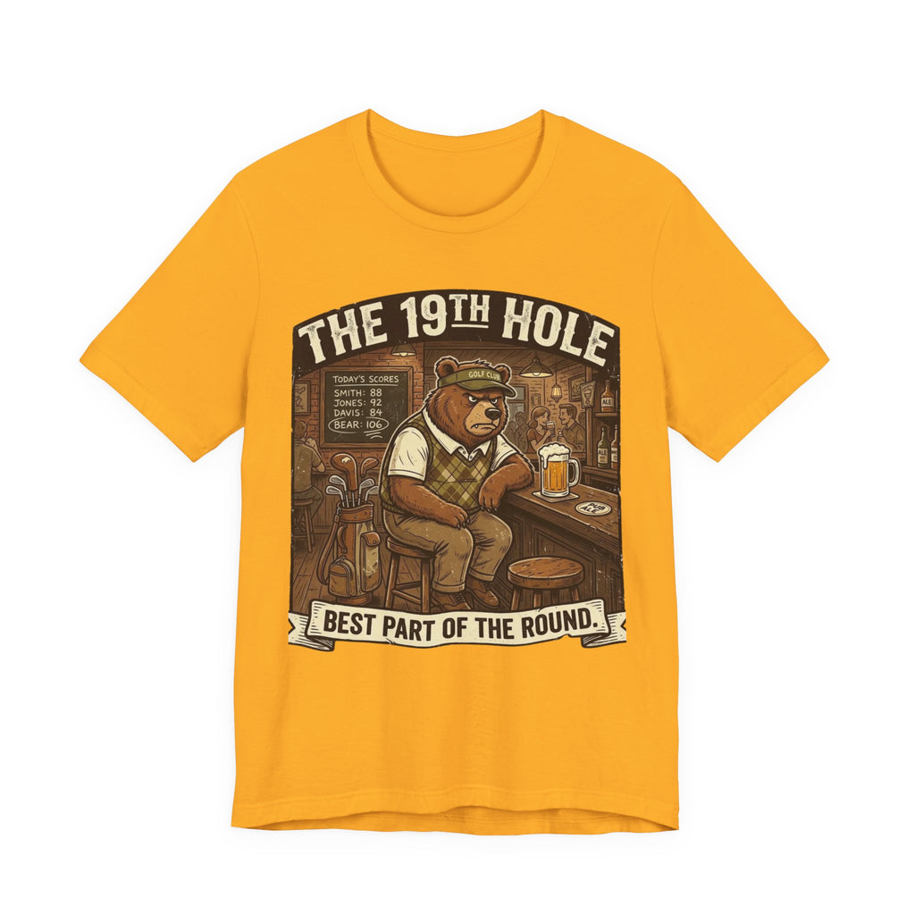 The 19th Hole Funny Golf T-Shirt | Golf Bar Humor | Golfer Gift Tee