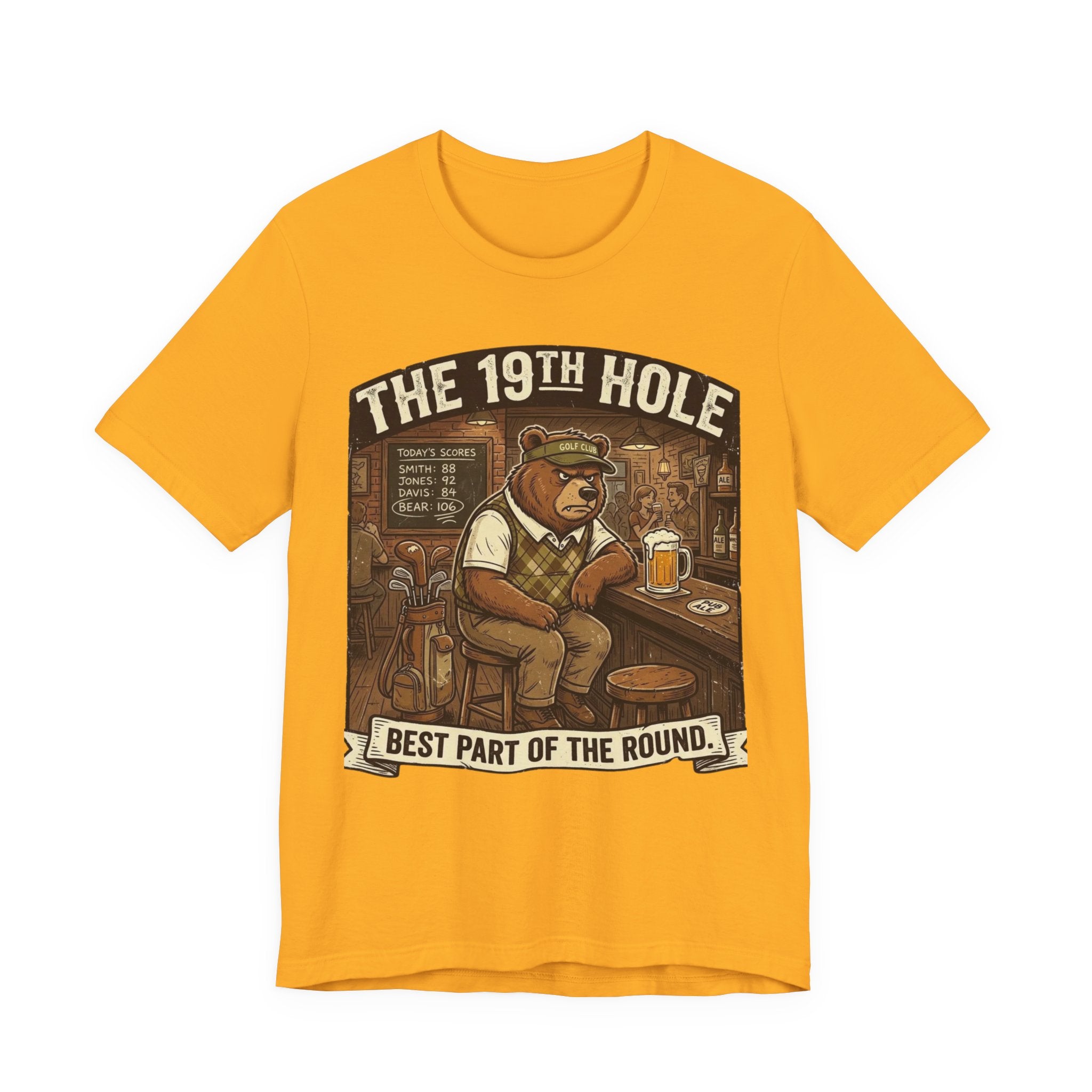The 19th Hole Funny Golf T-Shirt | Golf Bar Humor | Golfer Gift Tee