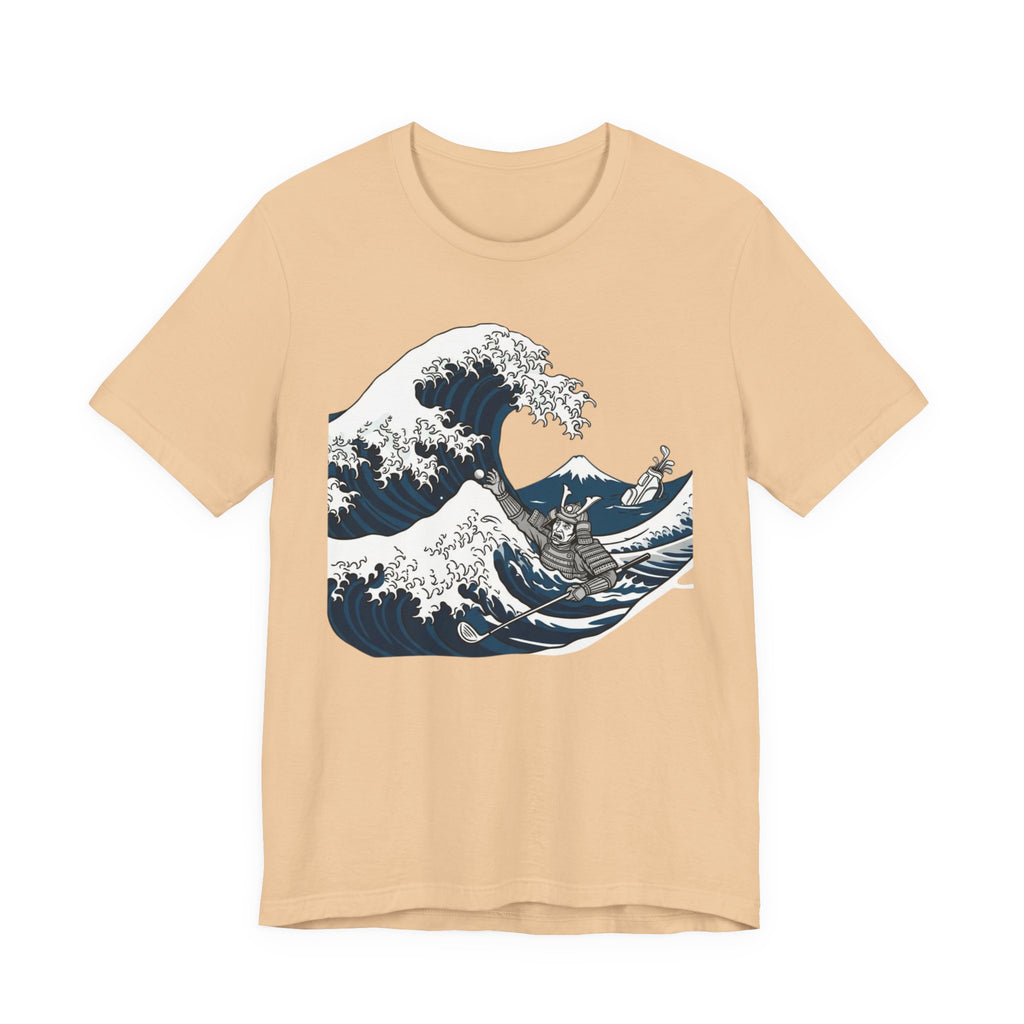 Water Warrior Golf T-Shirt | Samurai Great Wave Golf Bag | Golf Legend Series | Wild Green Golf