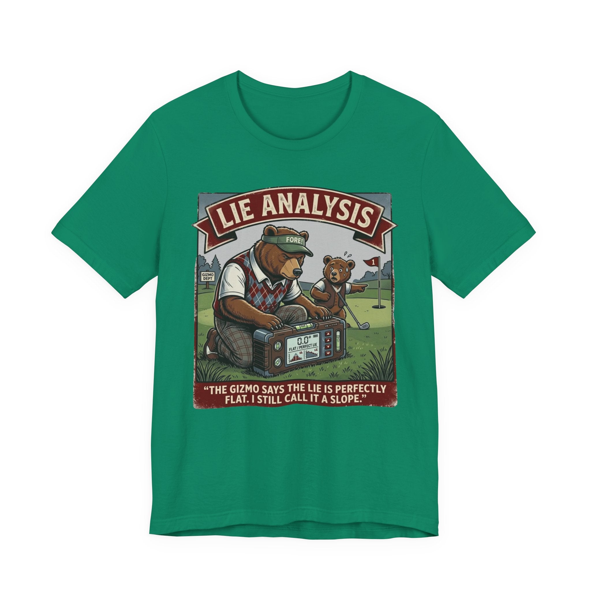 Lie Analysis Funny Golf T-Shirt | Golf Slope Humor | Golfer Gift Tee