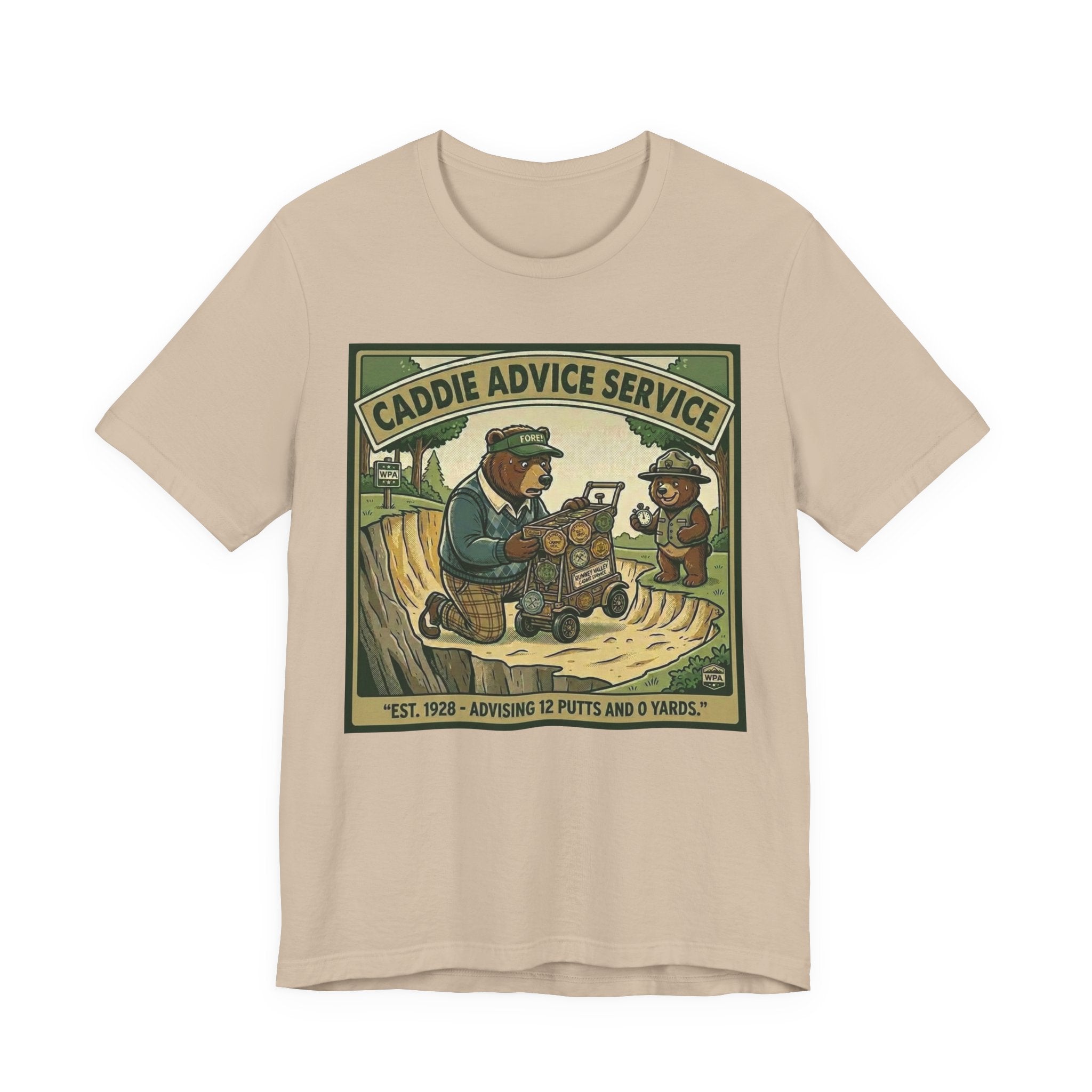 Caddie Advice Service Funny Golf T-Shirt | Golf Humor Vintage Tee | Golfer Gift