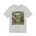 The Simple Calculation Funny Golf T-Shirt | Golf Yardage Humor | Golfer Gift Tee