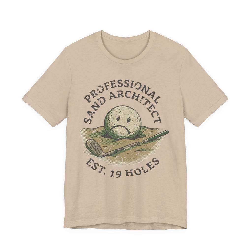 Professional Sand Architect Golf T-Shirt | Funny Bunker Golf Tee | Golf Gift