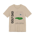 Golf Dad Topographic T-Shirt | Modern Fairway Map Design | Wild Green Golf