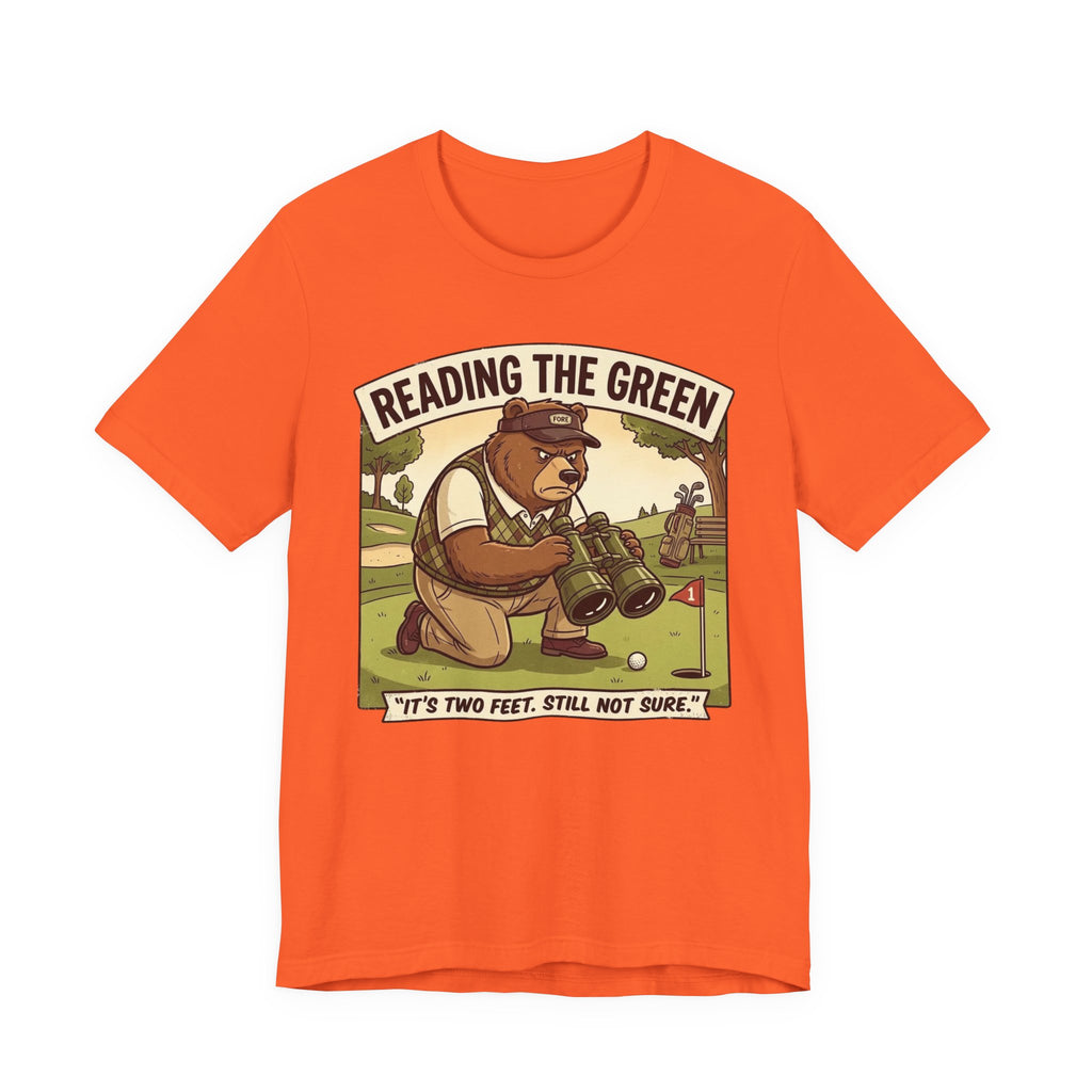 Reading the Green Funny Golf T-Shirt | Golf Putting Humor | Golfer Gift Tee