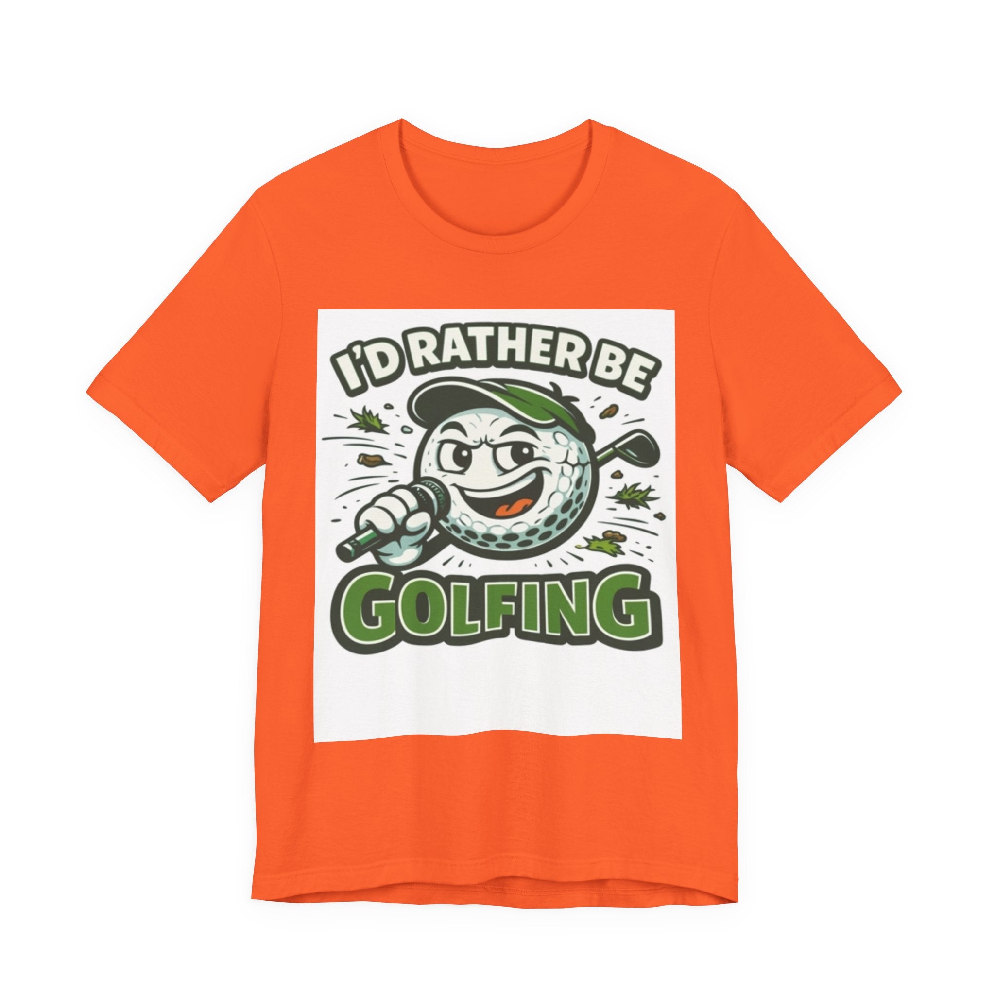 I'd Rather Be Golfing Graphic T-Shirt | Golf Lover Tee | Funny Golf Gift