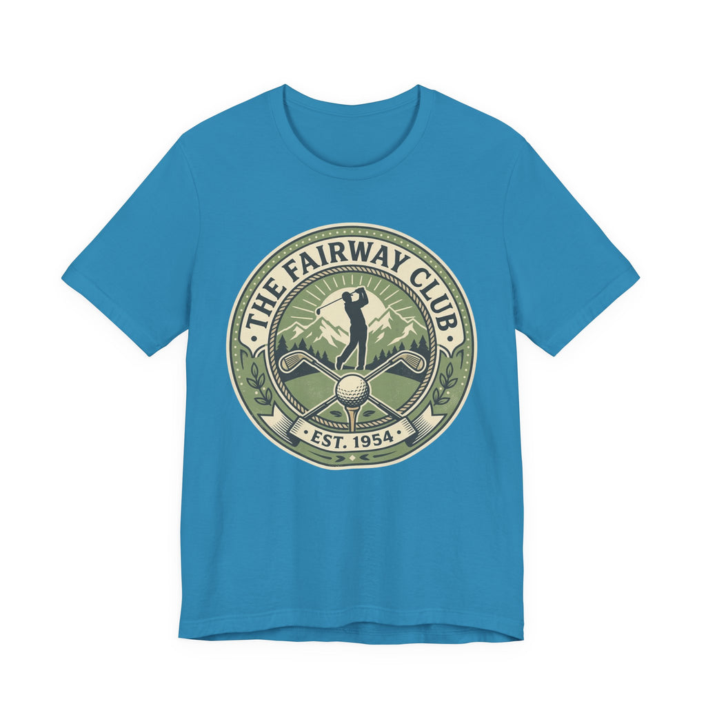 The Fairway Club Golf T-Shirt | Vintage Crest Tee Est. 1954 | Wild Green Golf