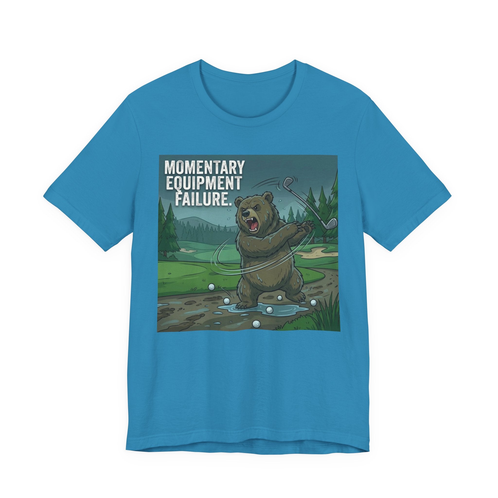 Momentary Equipment Failure Funny Golf T-Shirt | Golf Club Throwing Humor | Golfer Gift Tee