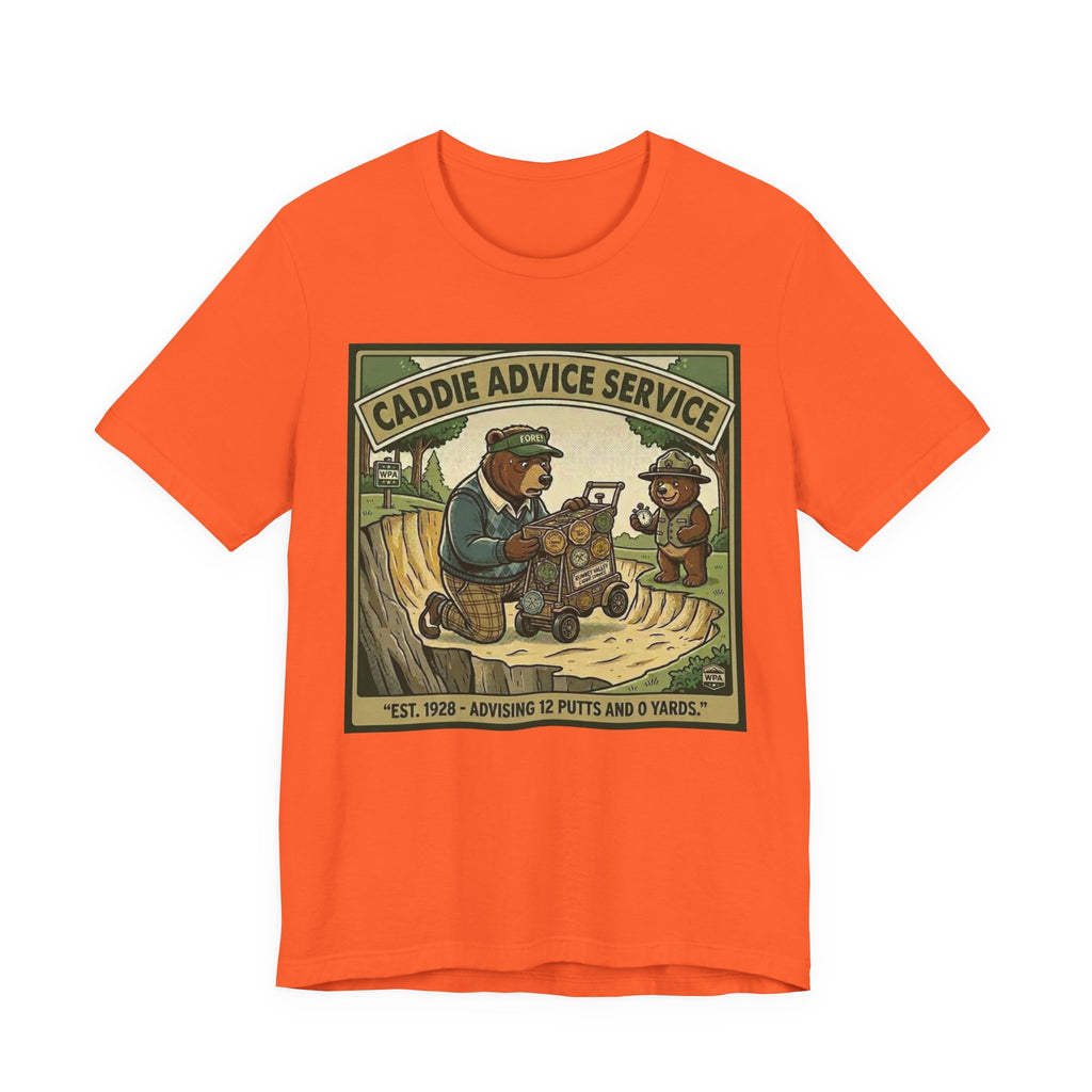 Caddie Advice Service Funny Golf T-Shirt | Golf Humor Vintage Tee | Golfer Gift