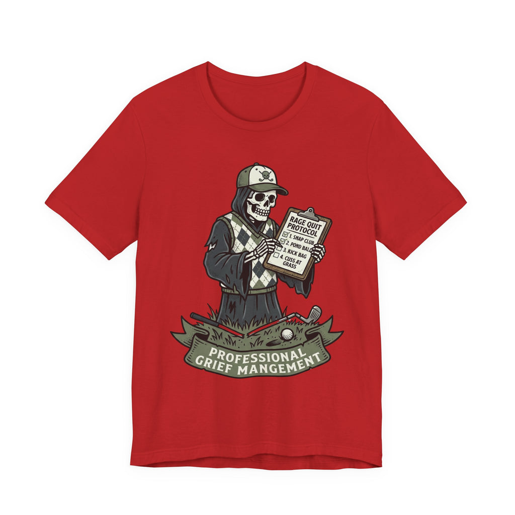 Professional Grief Management Tee — Skull Counselor Graphic T-Shirt