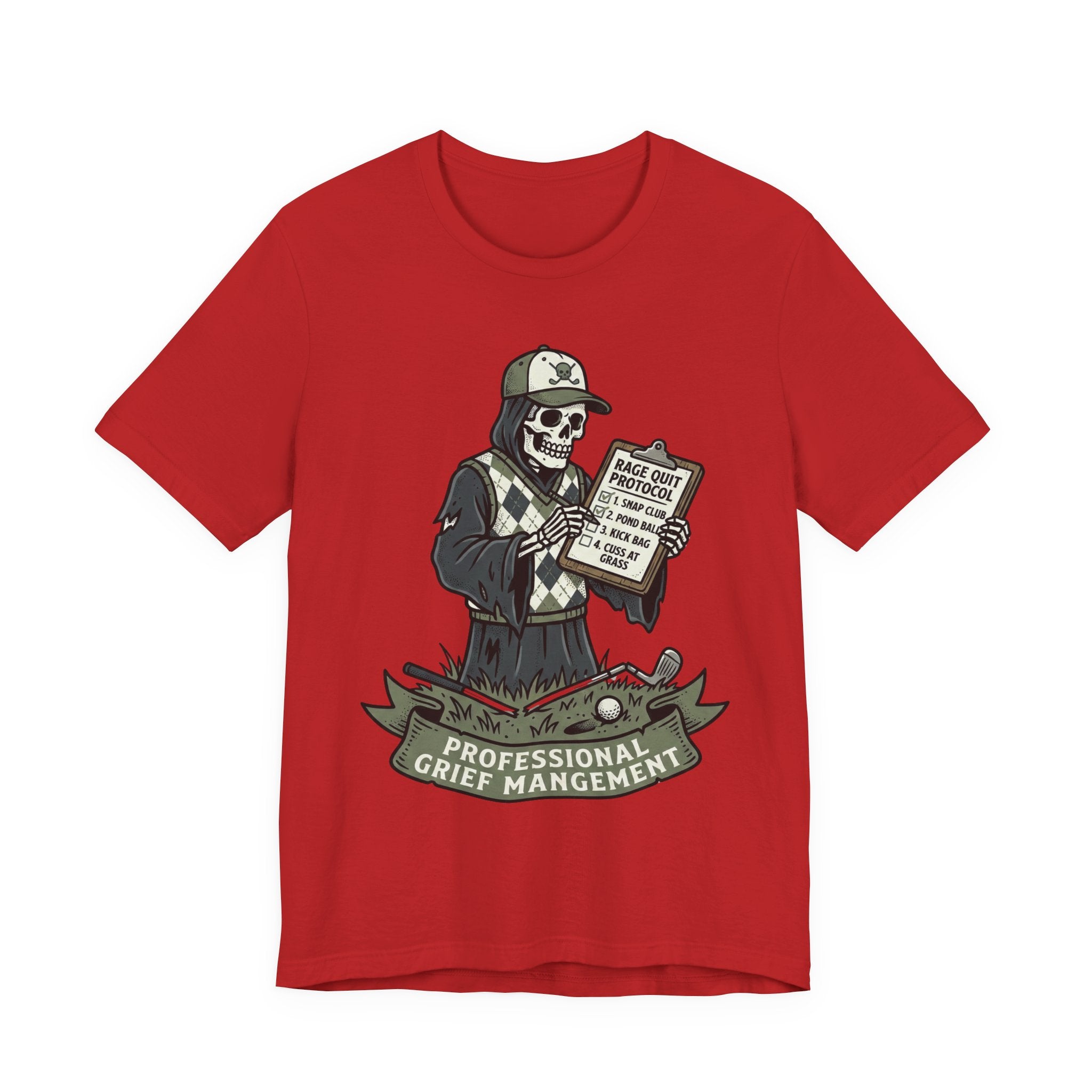 Professional Grief Management Tee — Skull Counselor Graphic T-Shirt