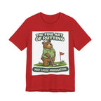 Golf Bear T-Shirt | The Fine Art of Putting May Cause Hibernation | Funny Golf Gift