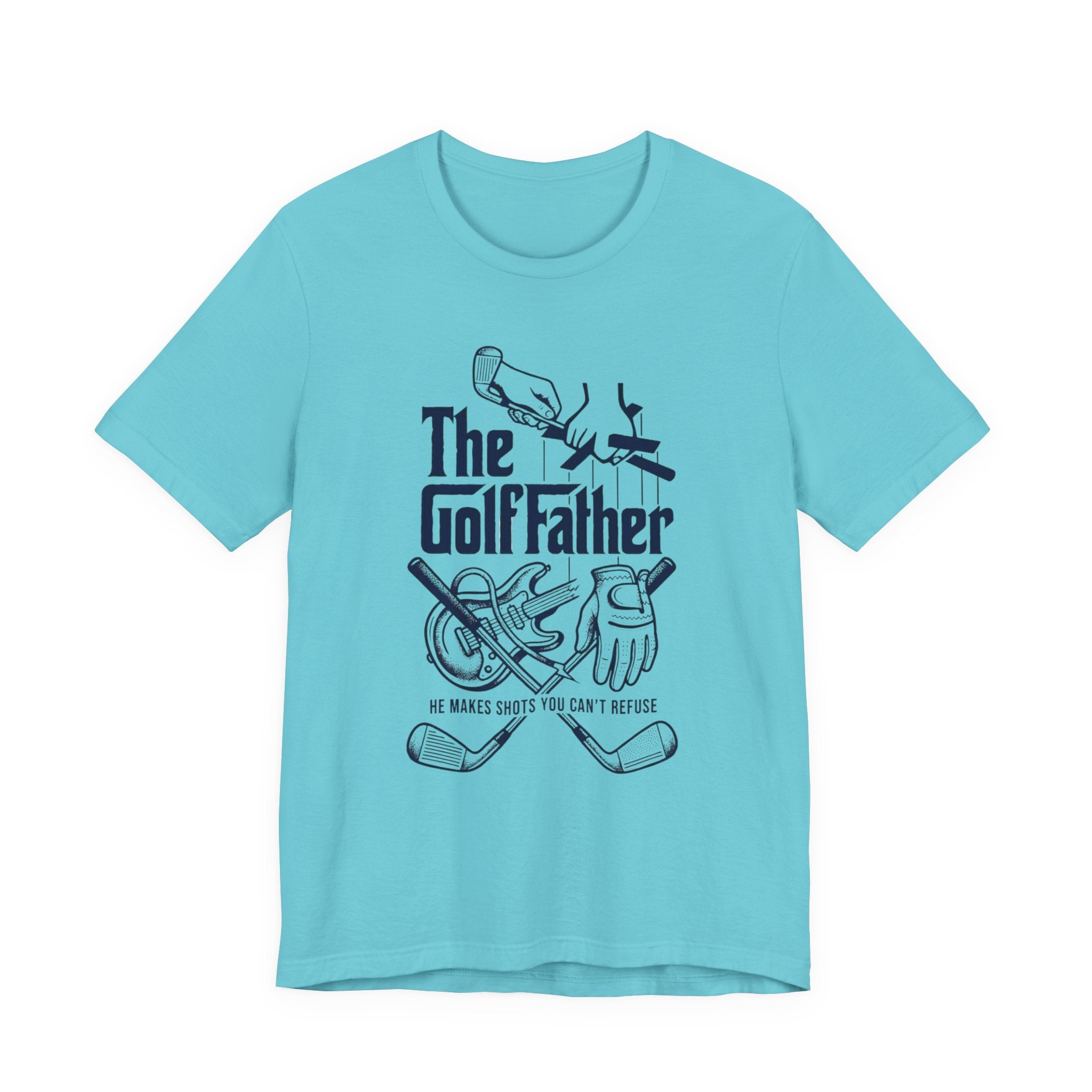 The GolfFather T-Shirt | He Makes Shots You Can't Refuse | Father's Day Golf Tee | Wild Green Golf