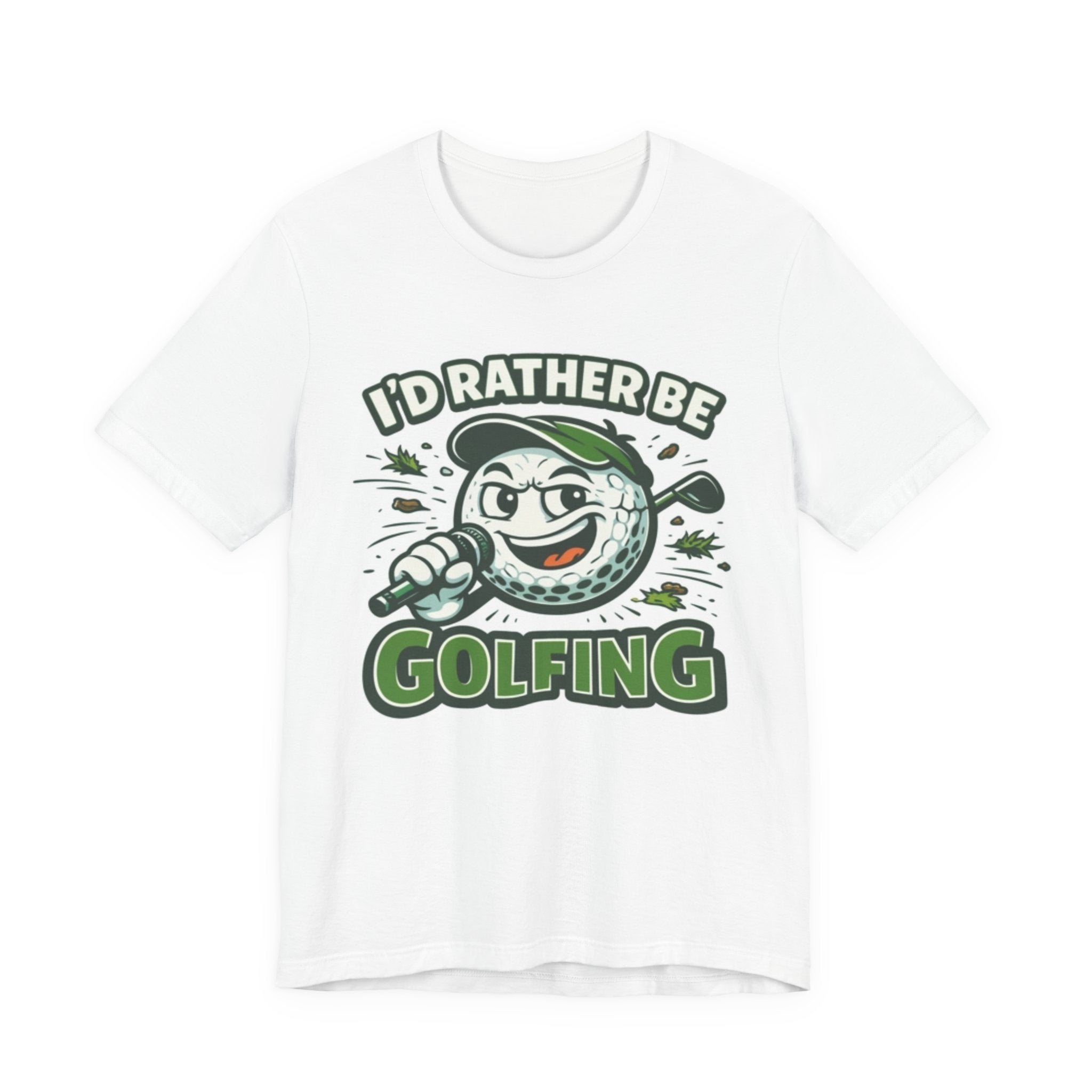 I'd Rather Be Golfing Graphic T-Shirt | Golf Lover Tee | Funny Golf Gift