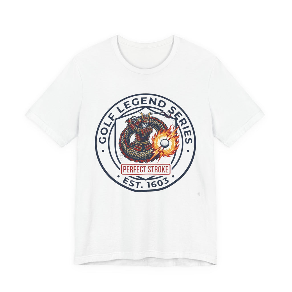 Golf Legend Series Crest T-Shirt | Perfect Stroke Samurai Dragon | Est. 1603 | Wild Green Golf