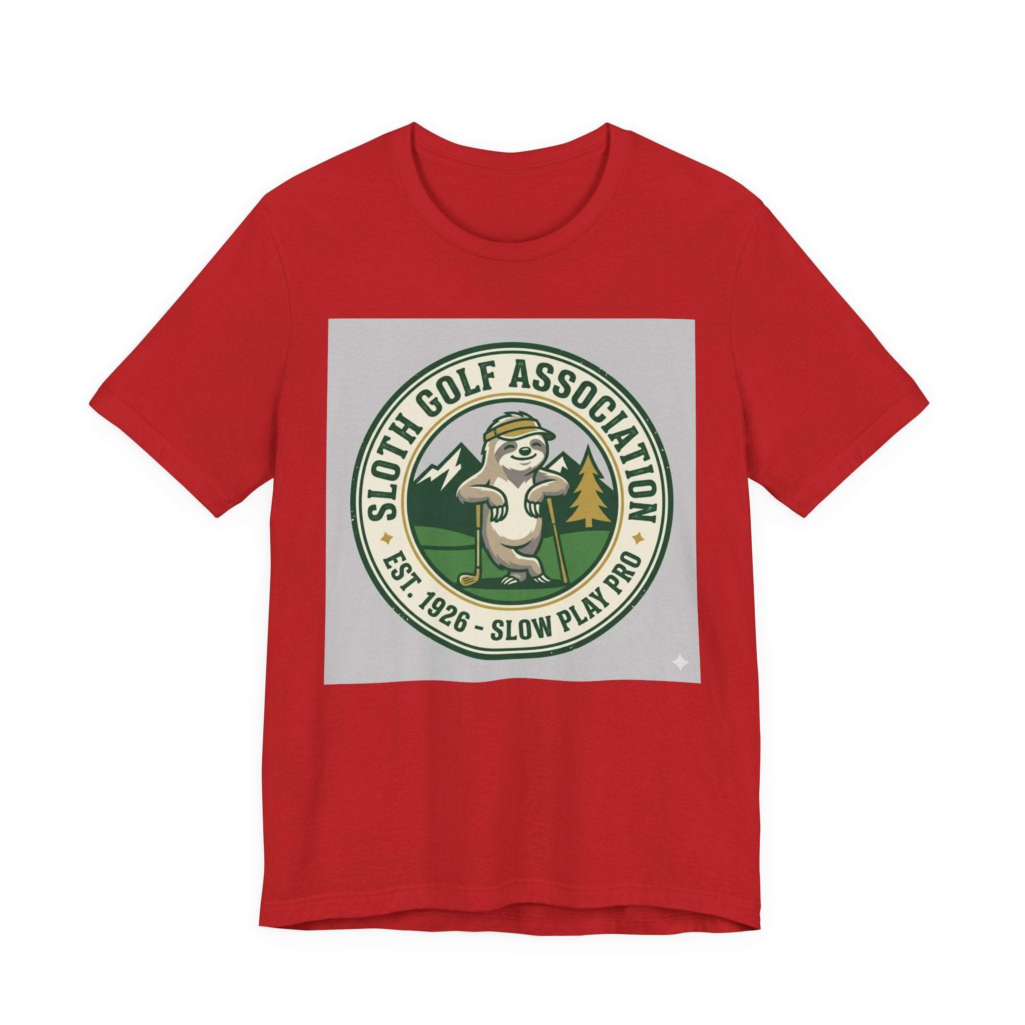 Sloth Golf Association Funny Golf T-Shirt | Slow Play Humor | Golfer Gift Tee