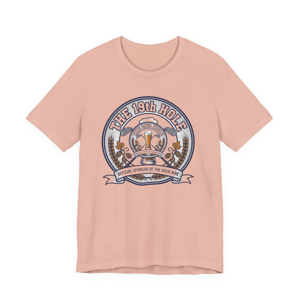 The 19th Hole Beer Golf T-Shirt | Official Sponsor Back Nine | Golf Beer Gift